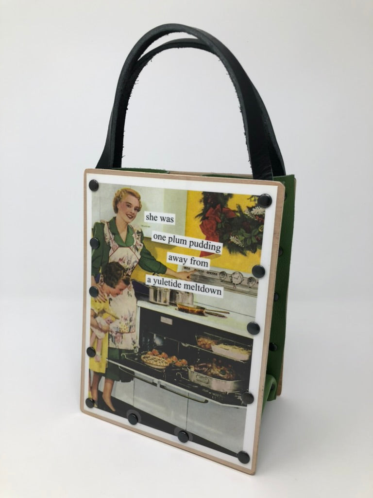 Vintage Modern Woman Handbag-Naughty or Nice?