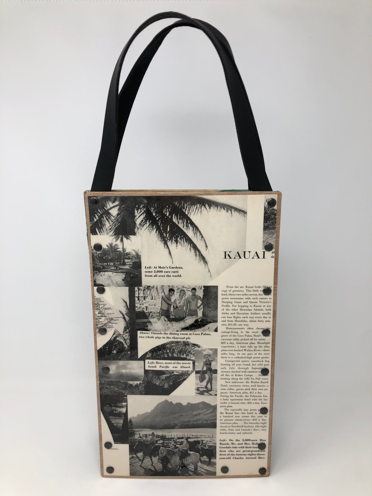 KB Vintage Wine Tote - Maui/Kauai Vogue 1959