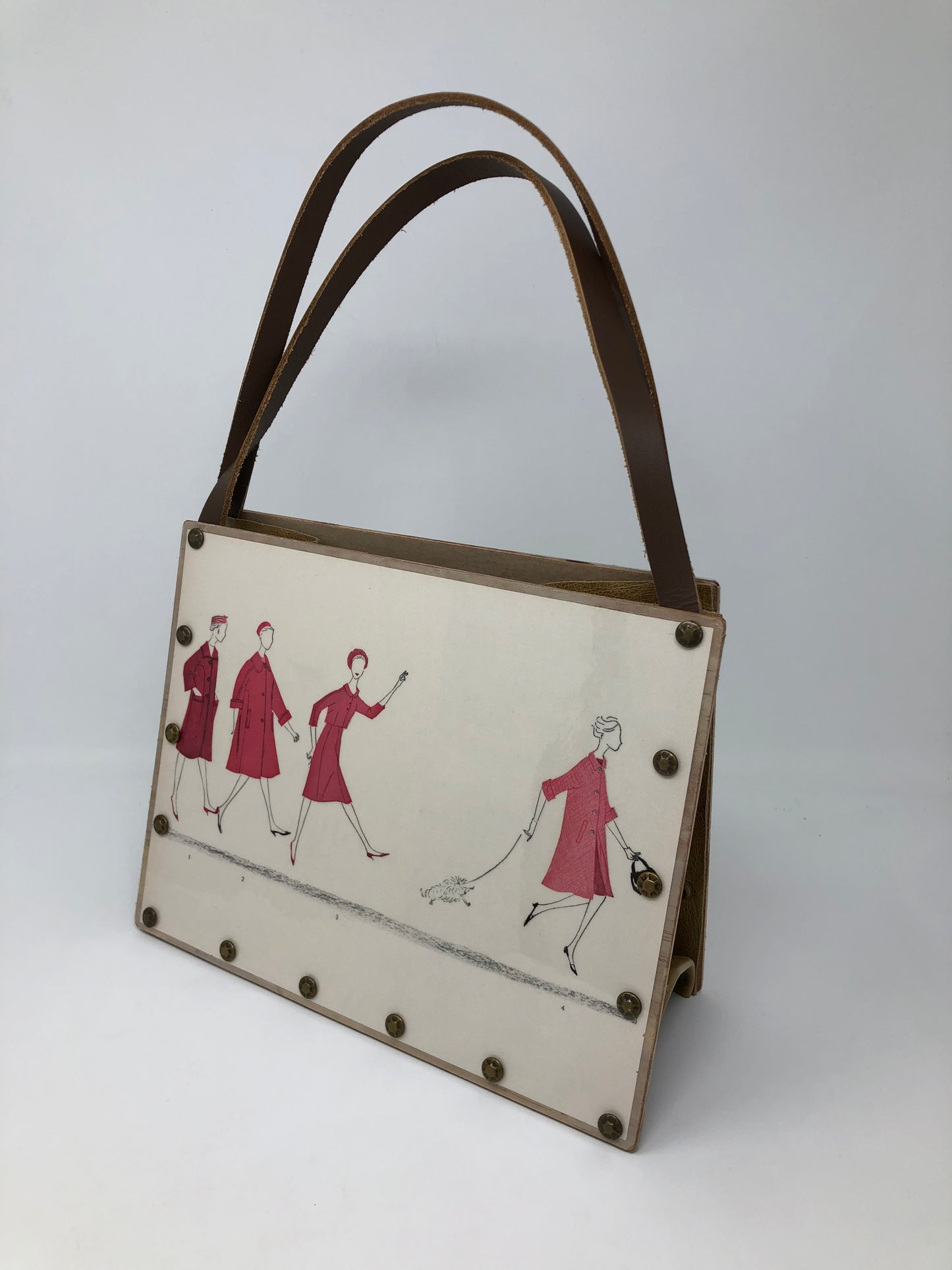 Vintage Graphics Handbag - Vogue February 1959 5th Avenue