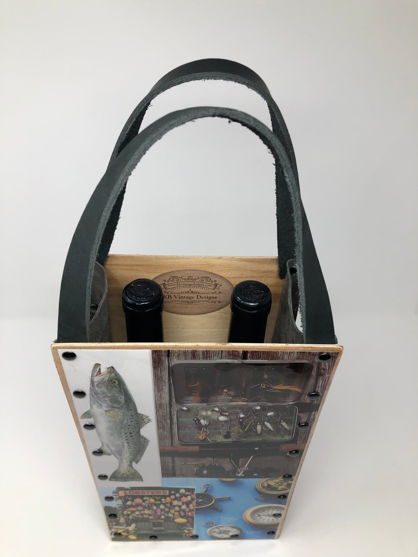 KB Vintage Custom Wine Tote - Great Outdoors