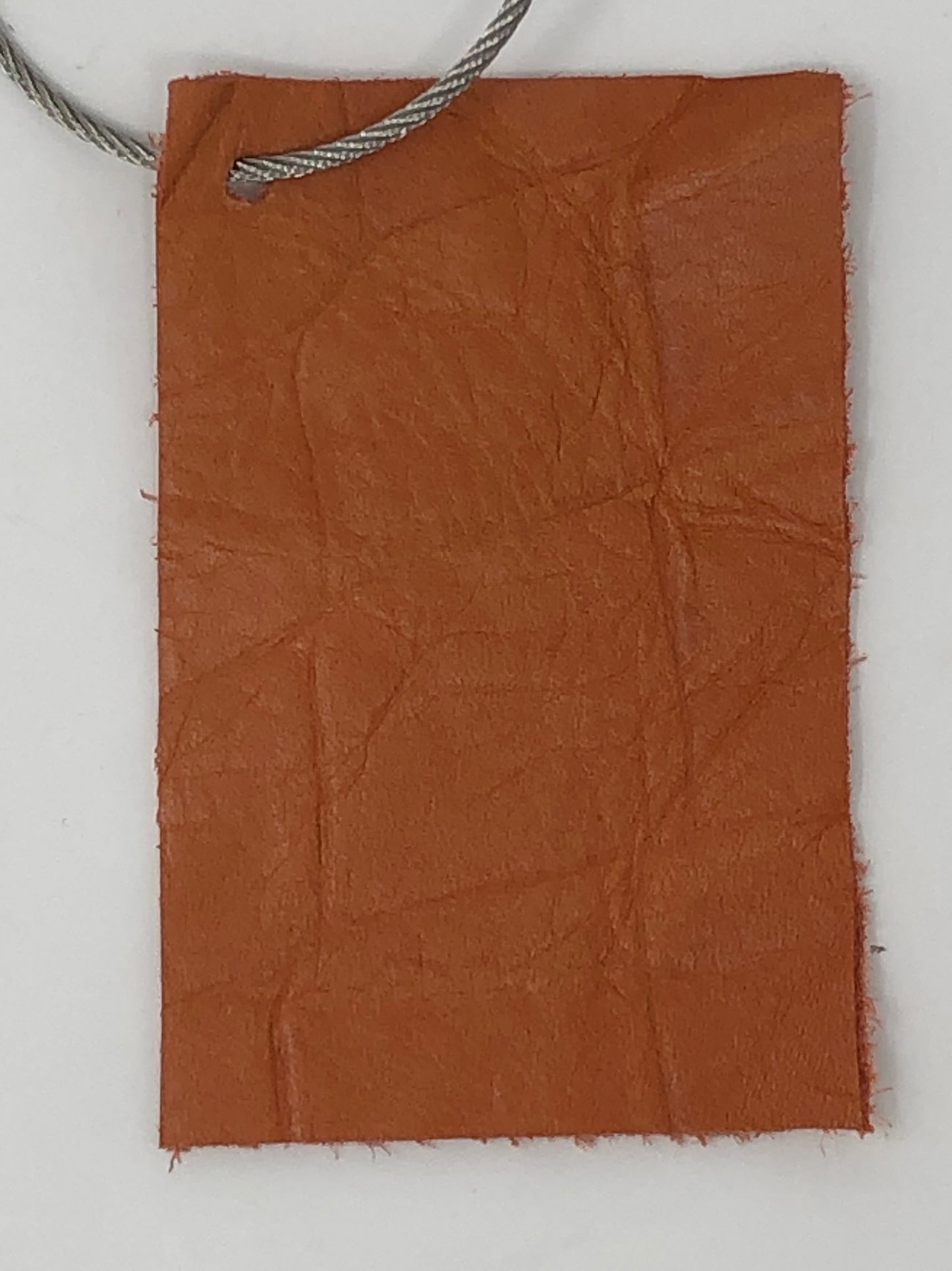 Premium Burnt Orange embossed leather
