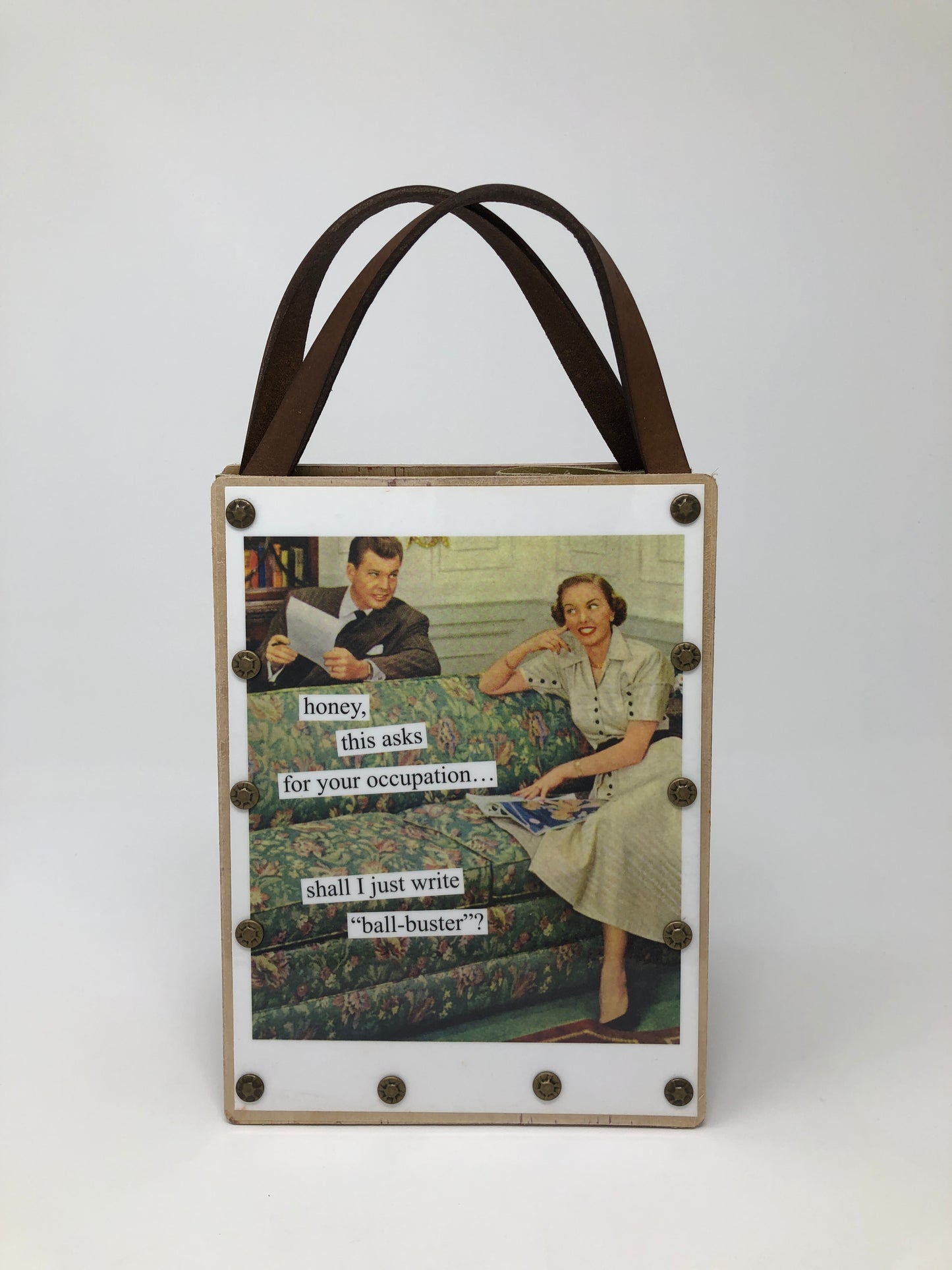 Vintage Modern Woman Handbag - Distant Memory