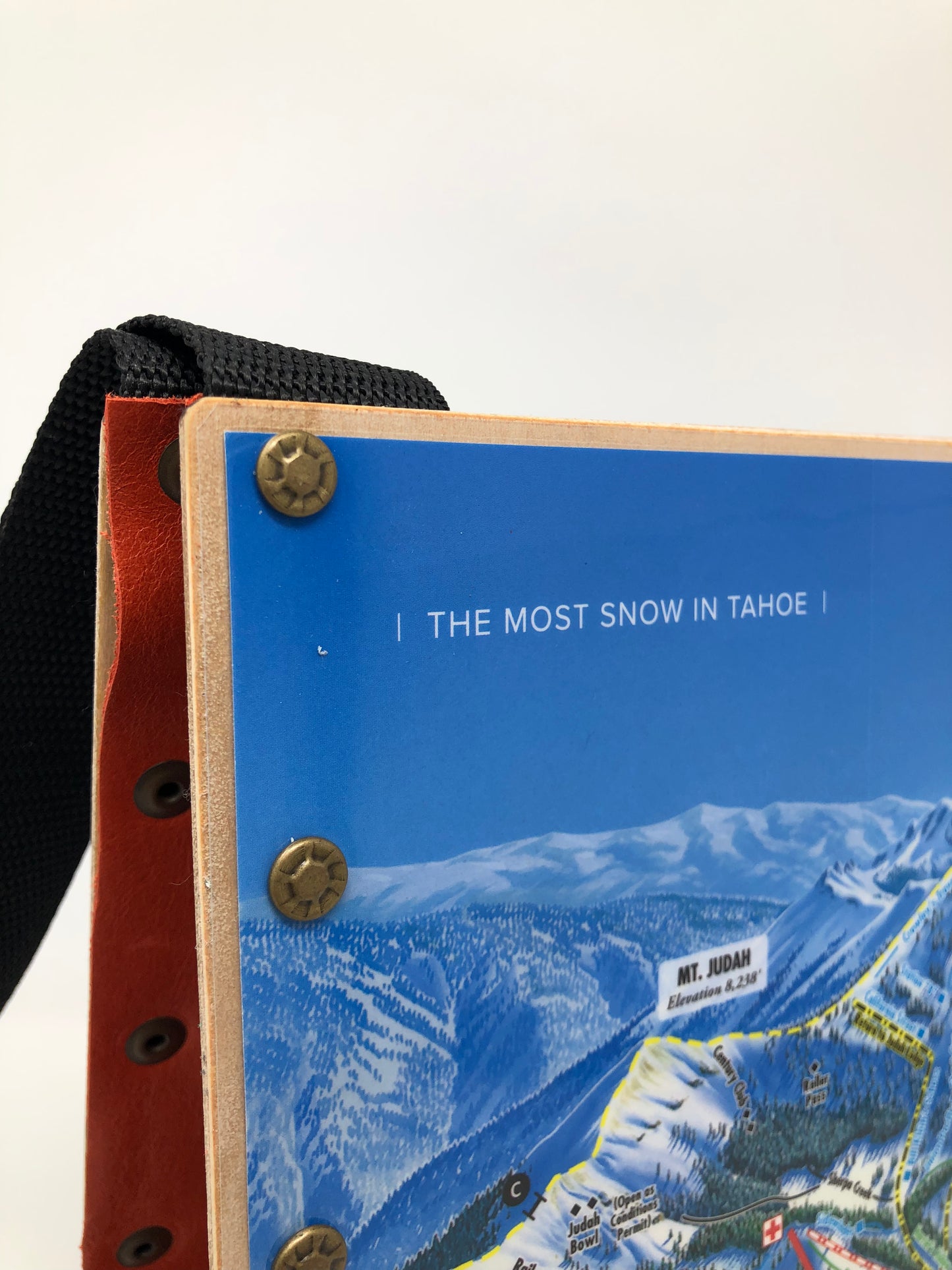 Let it Snow!!! Sugar Bowl Ski Resort Trail Map Graphics Purse