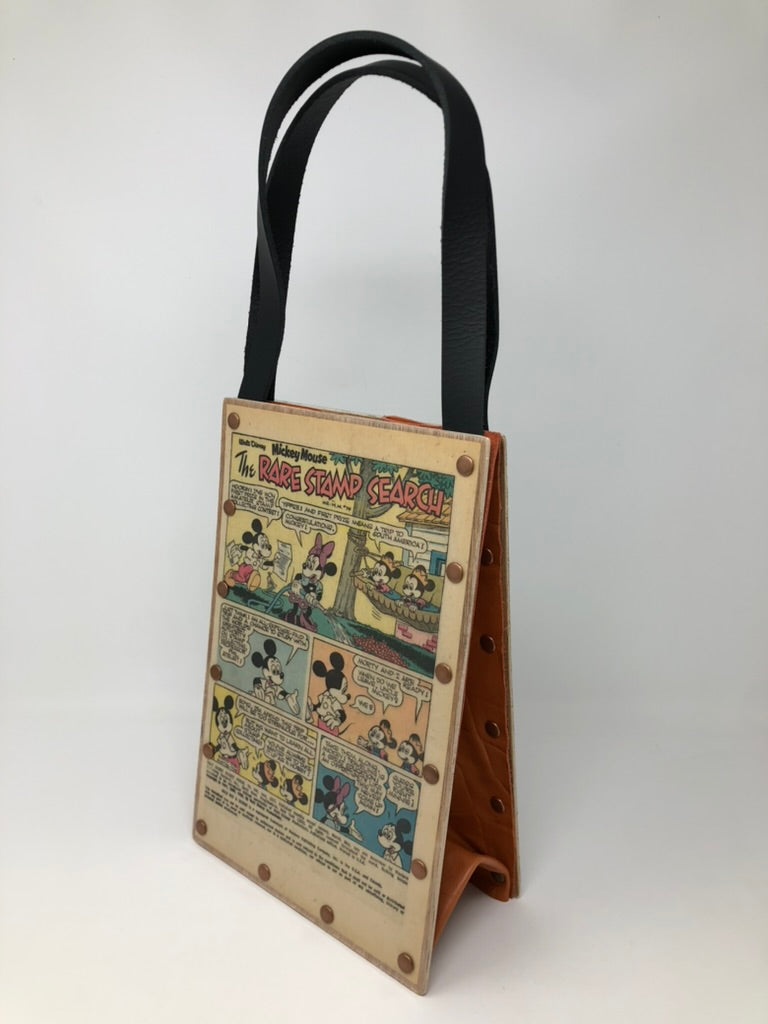 Vintage Gold Key Comic Book Purse - Disney themed Mickey Mouse June 1975