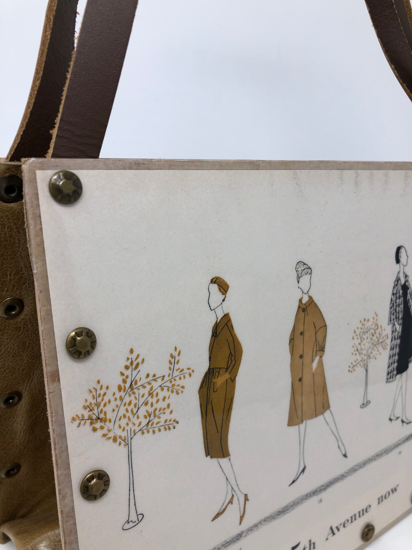 Vintage Graphics Handbag - Vogue February 1959 5th Avenue