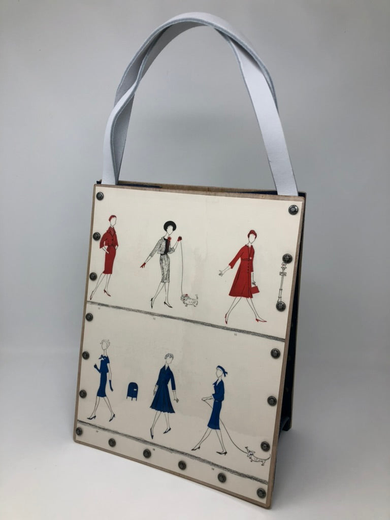 Vintage Graphics Tote Bag - Vogue February 1959 Posh Pups