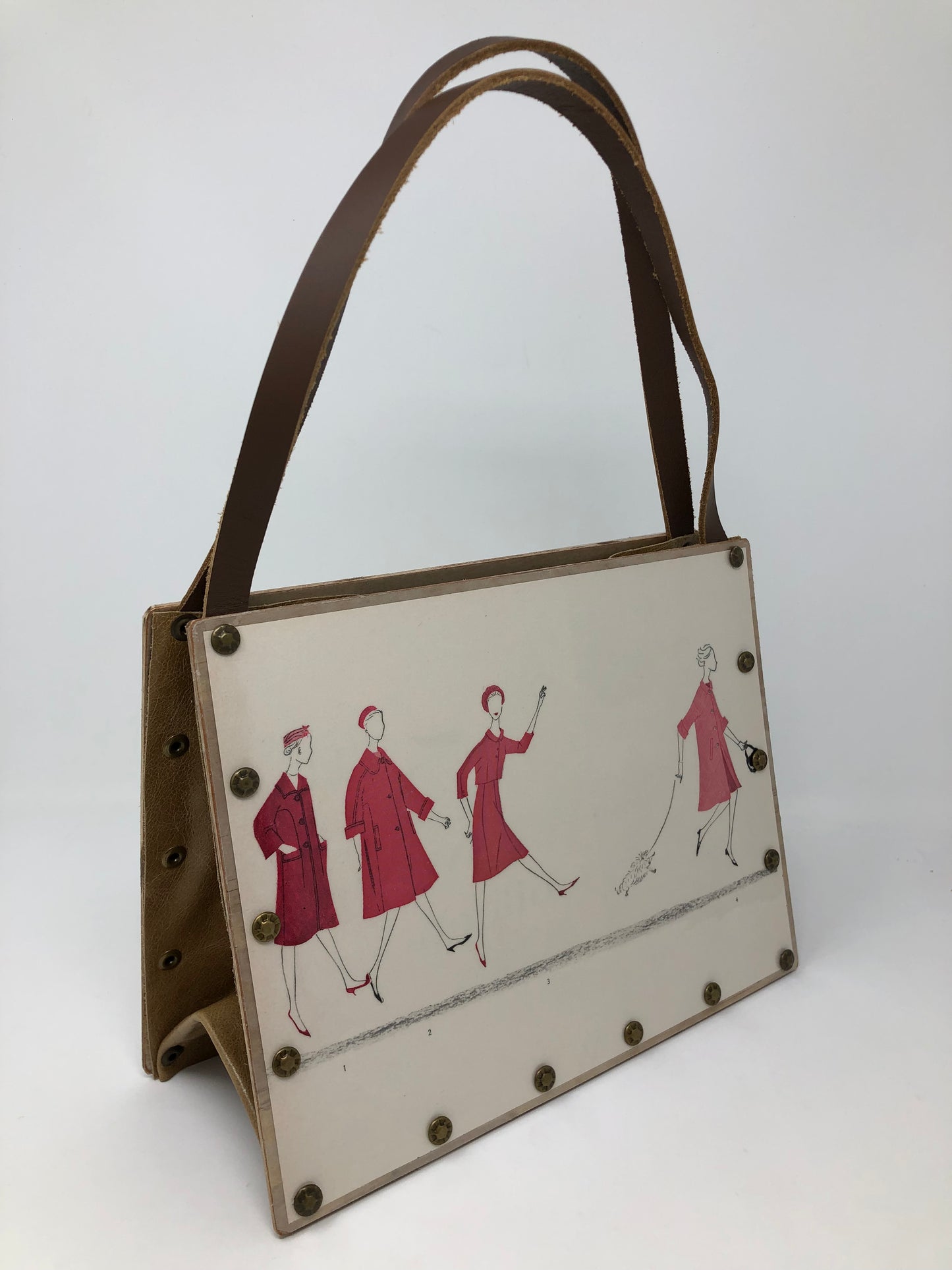 Vintage Graphics Handbag - Vogue February 1959 5th Avenue
