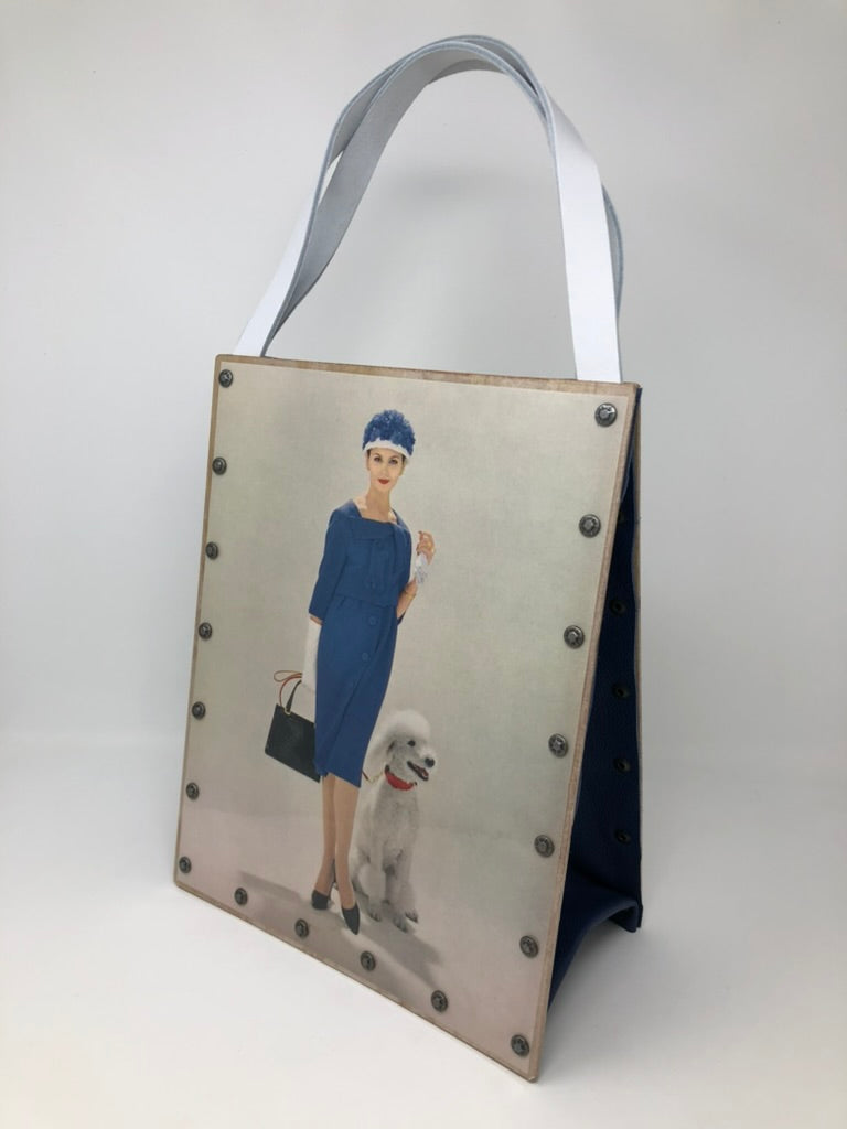 Vintage Graphics Tote Bag - Vogue February 1959 Posh Pups