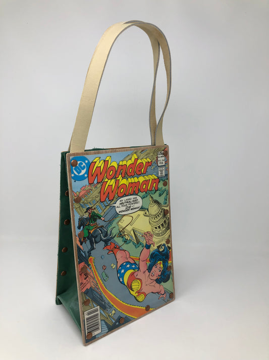 Vintage Wonder Woman Comic Book Purse - February 1980 Bomb in the Bird