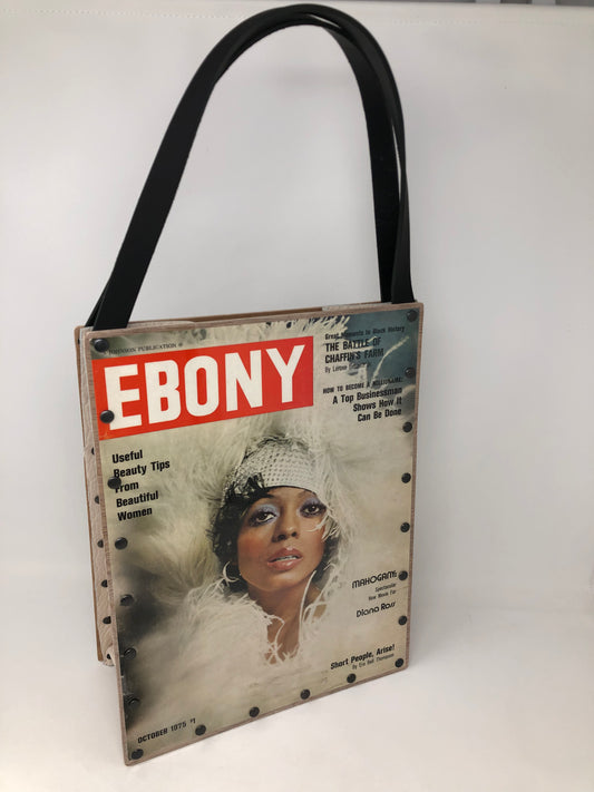 Vintage Graphics Tote Bag - Iconic Women Diana Ross Ebony Magazine