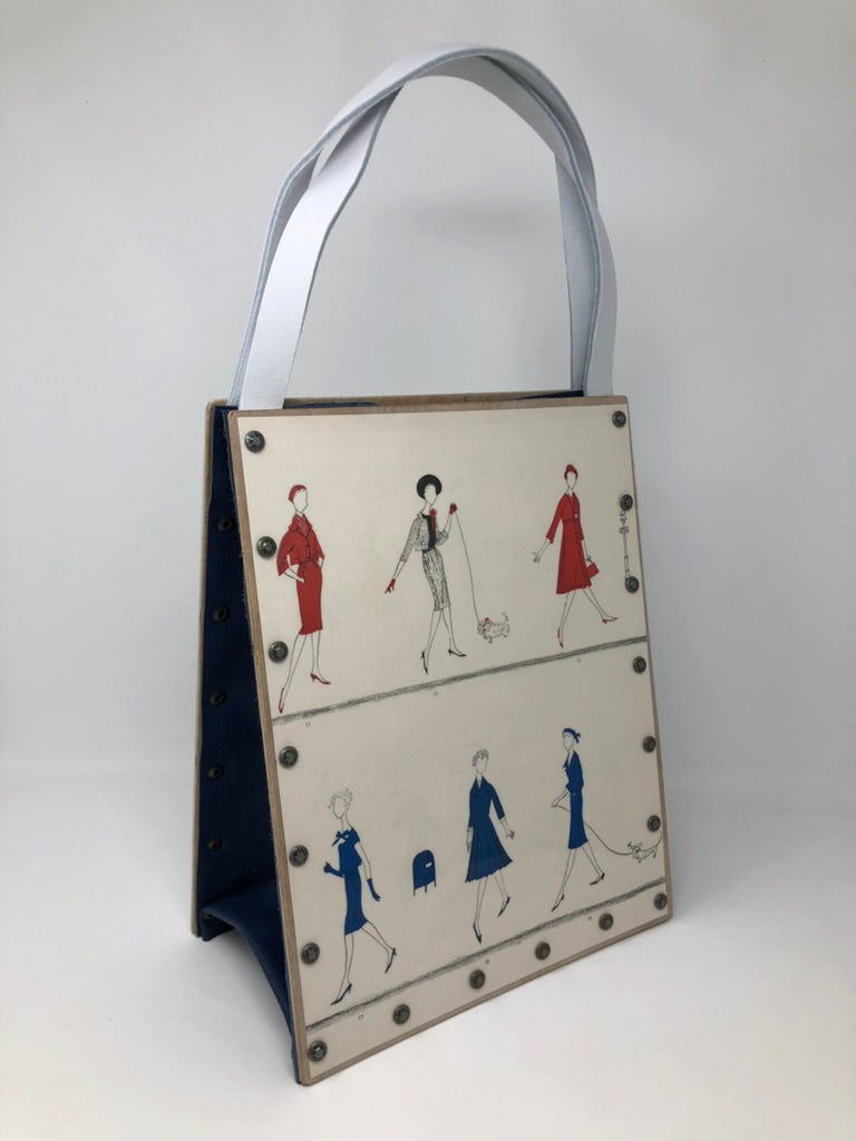 Vintage Graphics Tote Bag - Vogue February 1959 Posh Pups