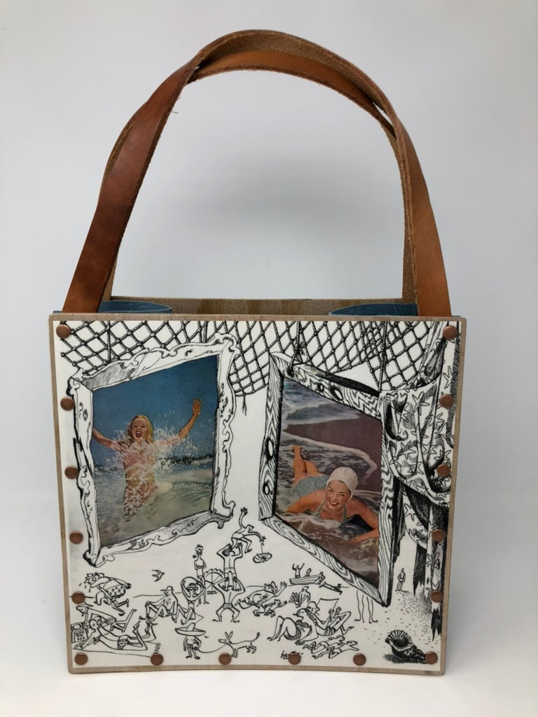Vintage Graphics Tote Bag - Beach Vibes Holiday 1948 Beach Days