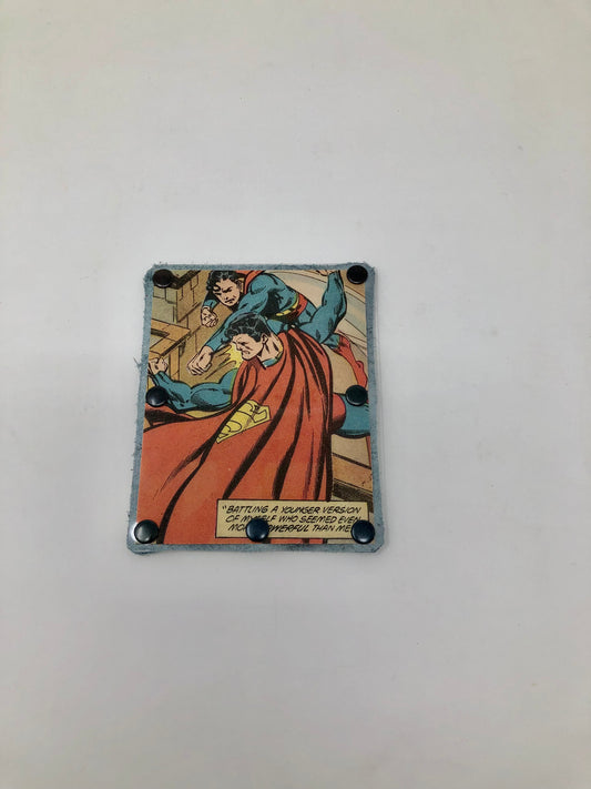 Vintage Comic Book Card Wallet -  Superman battles Superboy