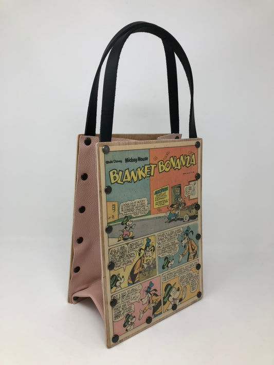 Vintage Comic Book Handbag - Disney themed Mickey Mouse & Goofy