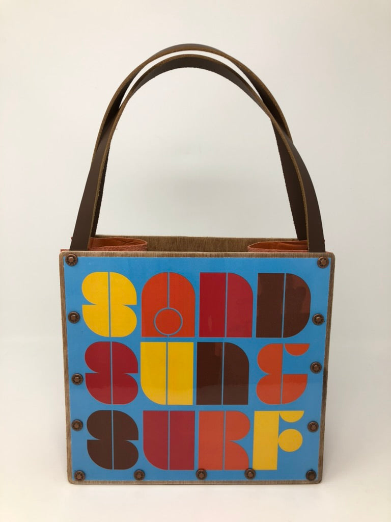Vintage Graphics Handbag - Beach Vibes Sand Sun & Surf