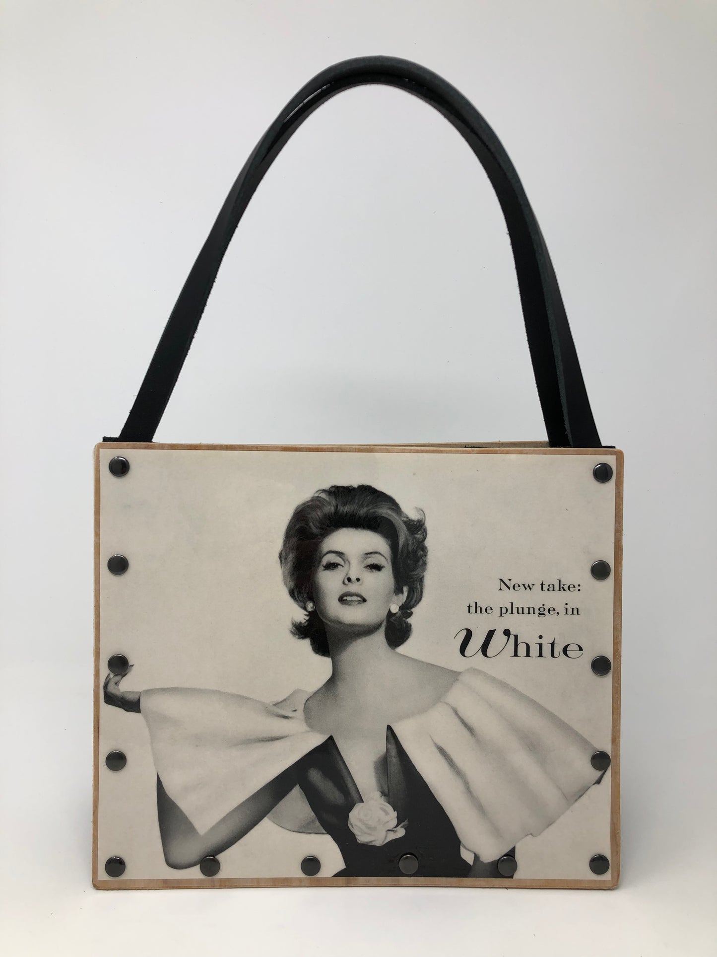 Vintage Graphics Handbag - Take the Plunge Ad from Vogue 1959