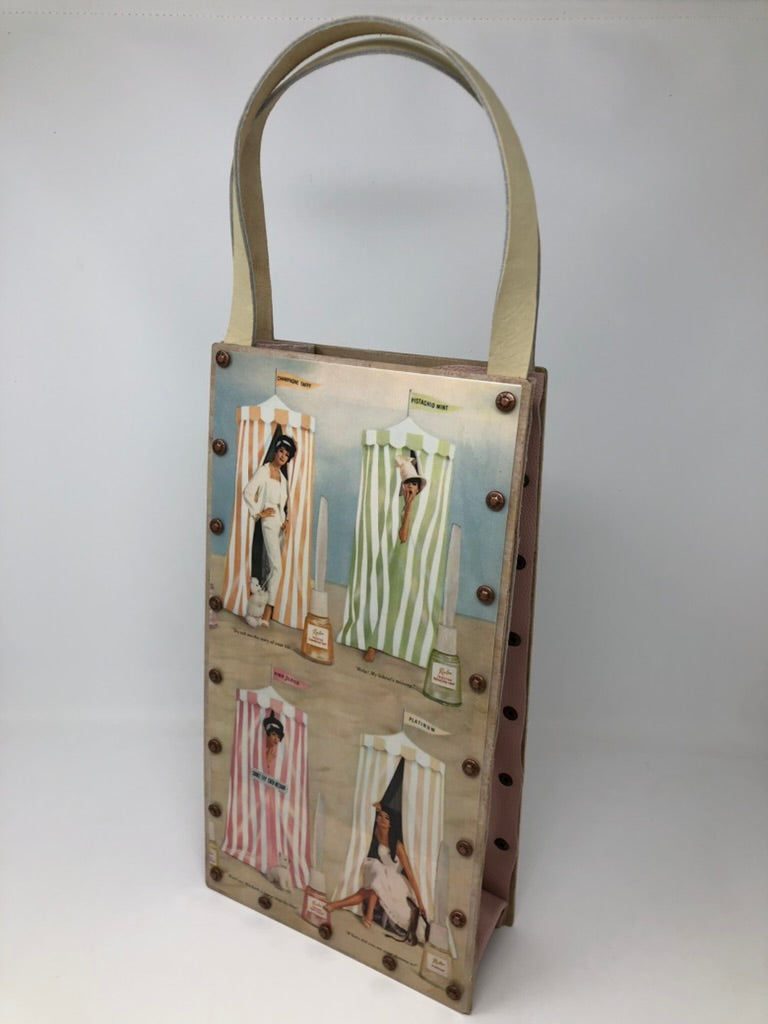 KB Vintage Wine Tote - Beach Vibes Revlon Polish 1960