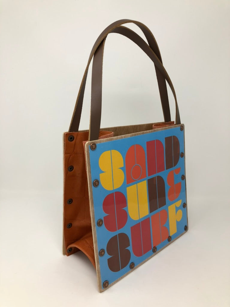 Vintage Graphics Handbag - Beach Vibes Sand Sun & Surf
