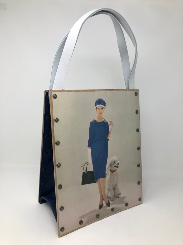 Vintage Graphics Tote Bag - Vogue February 1959 Posh Pups