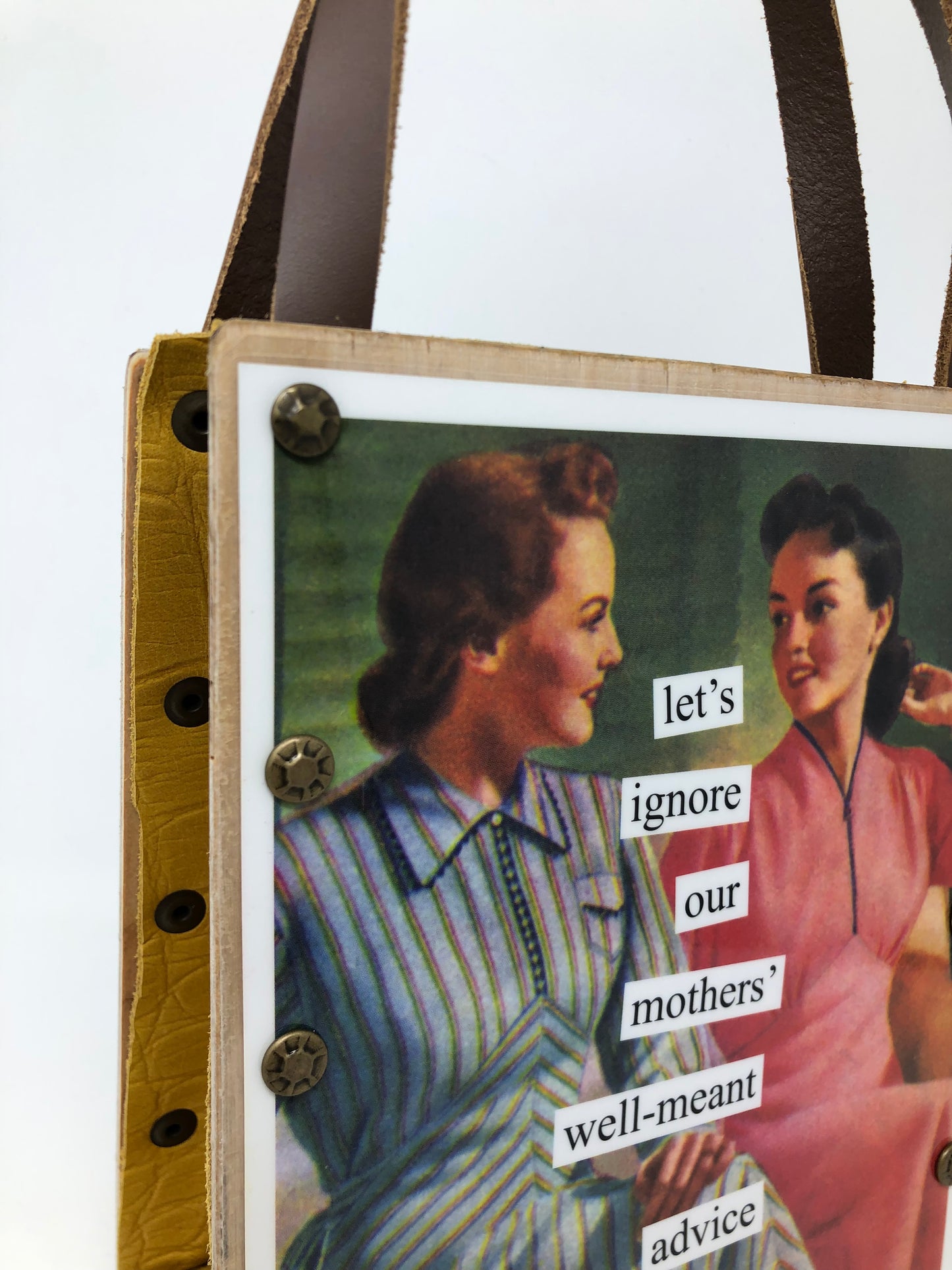Vintage Modern Woman Handbag-Looking for Trouble?