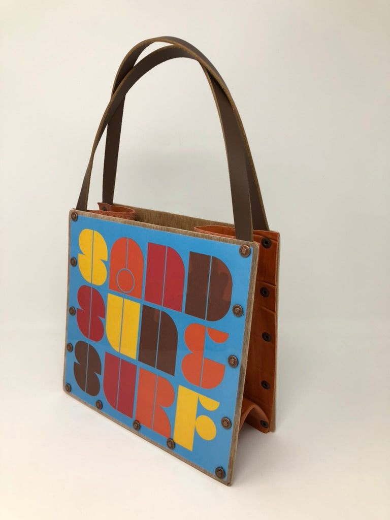 Vintage Graphics Handbag - Beach Vibes Sand Sun & Surf