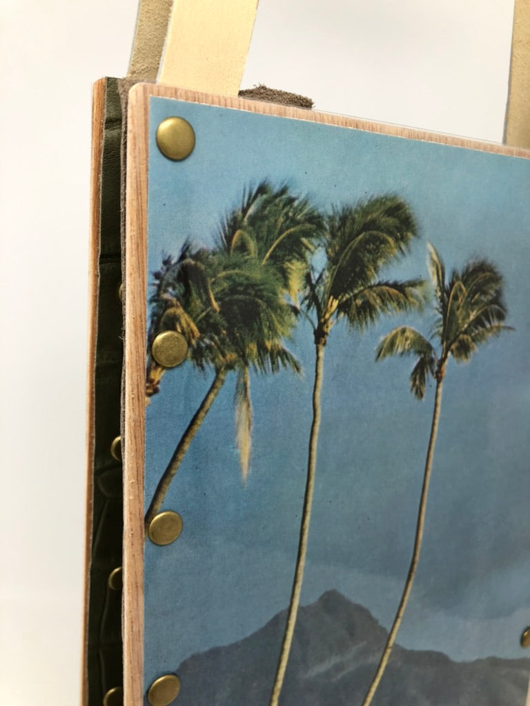 KB Vintage Wine Tote - Beach Vibes Waikiki 1960