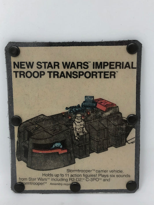 Vintage Comic Book Card Wallet -  Disney themed Star Wars Imperial Troop Transporter