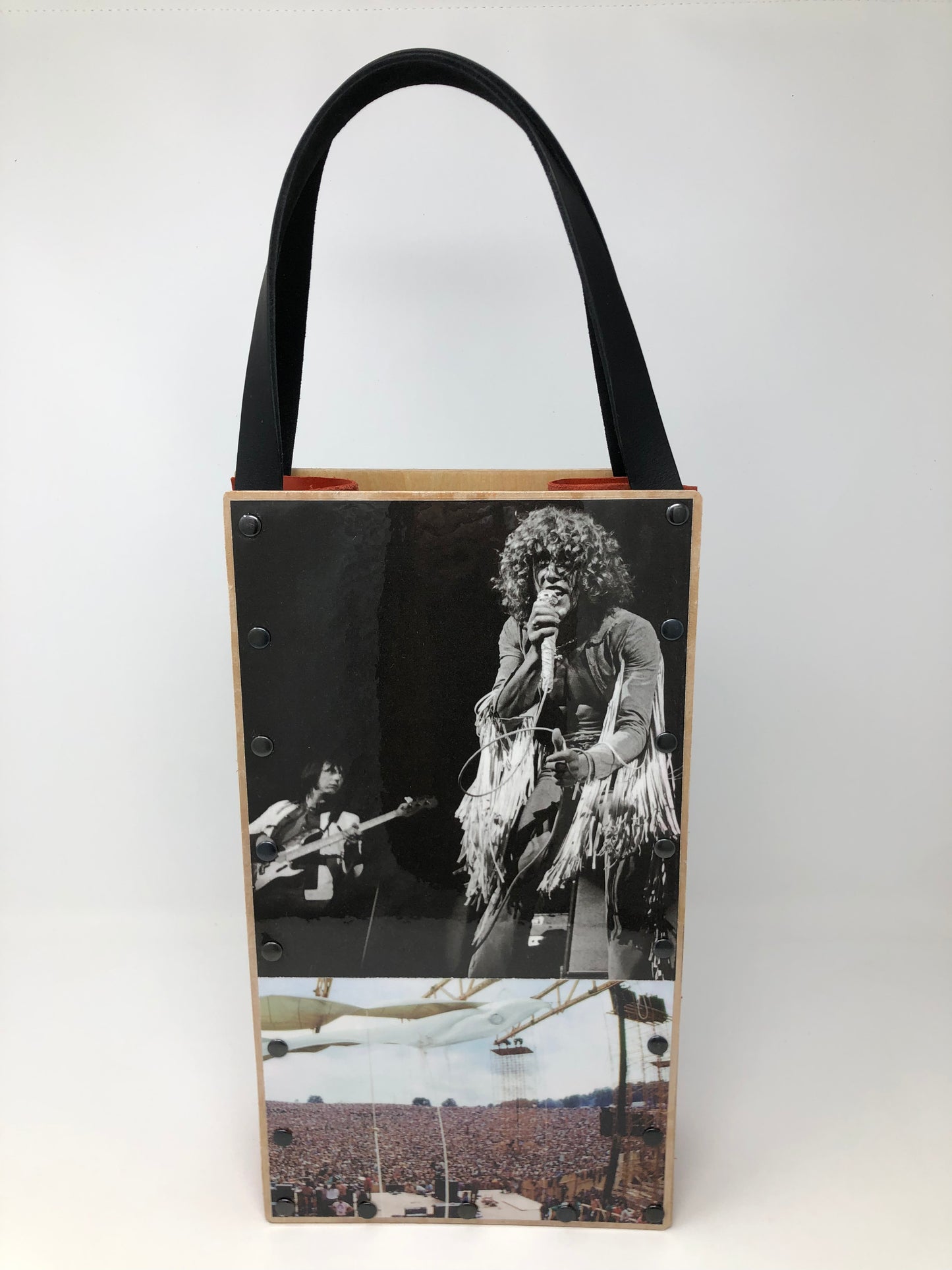 KB Vintage Wine Tote - Woodstock Roger Daltrey and Jerry Garcia
