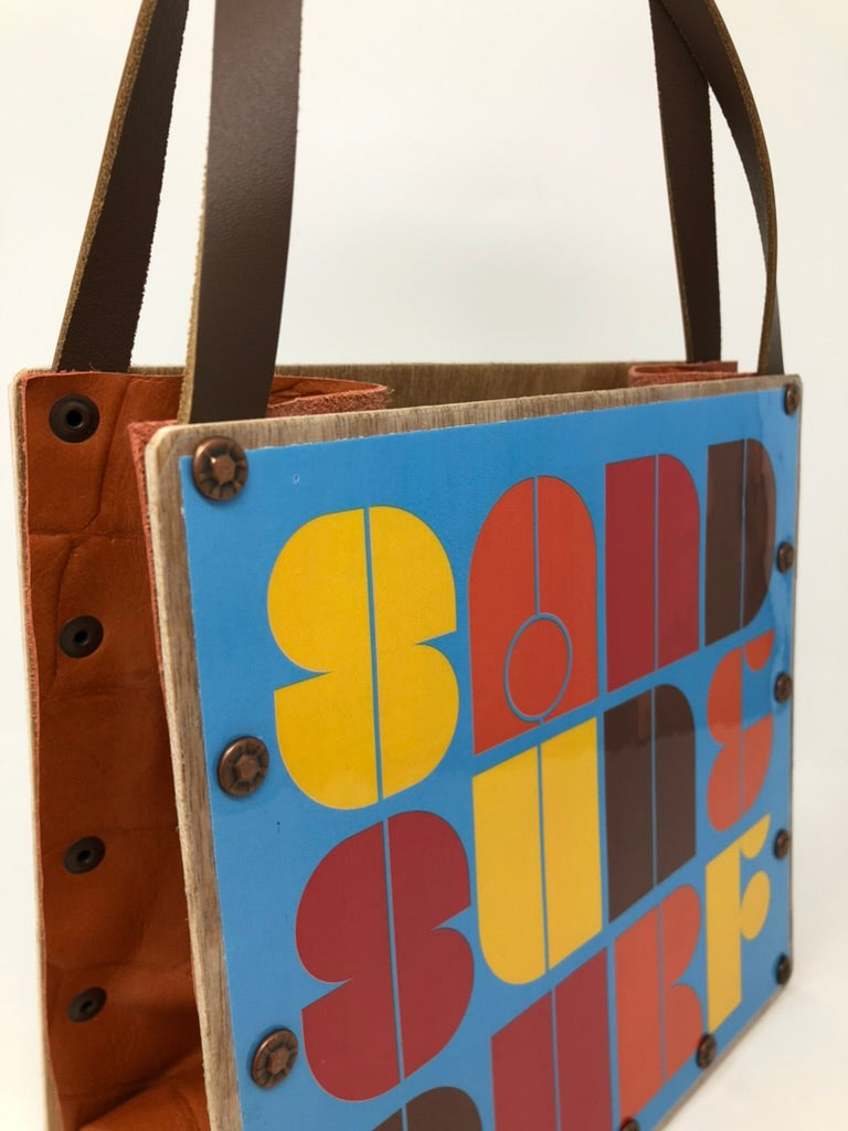 Vintage Graphics Handbag - Beach Vibes Sand Sun & Surf