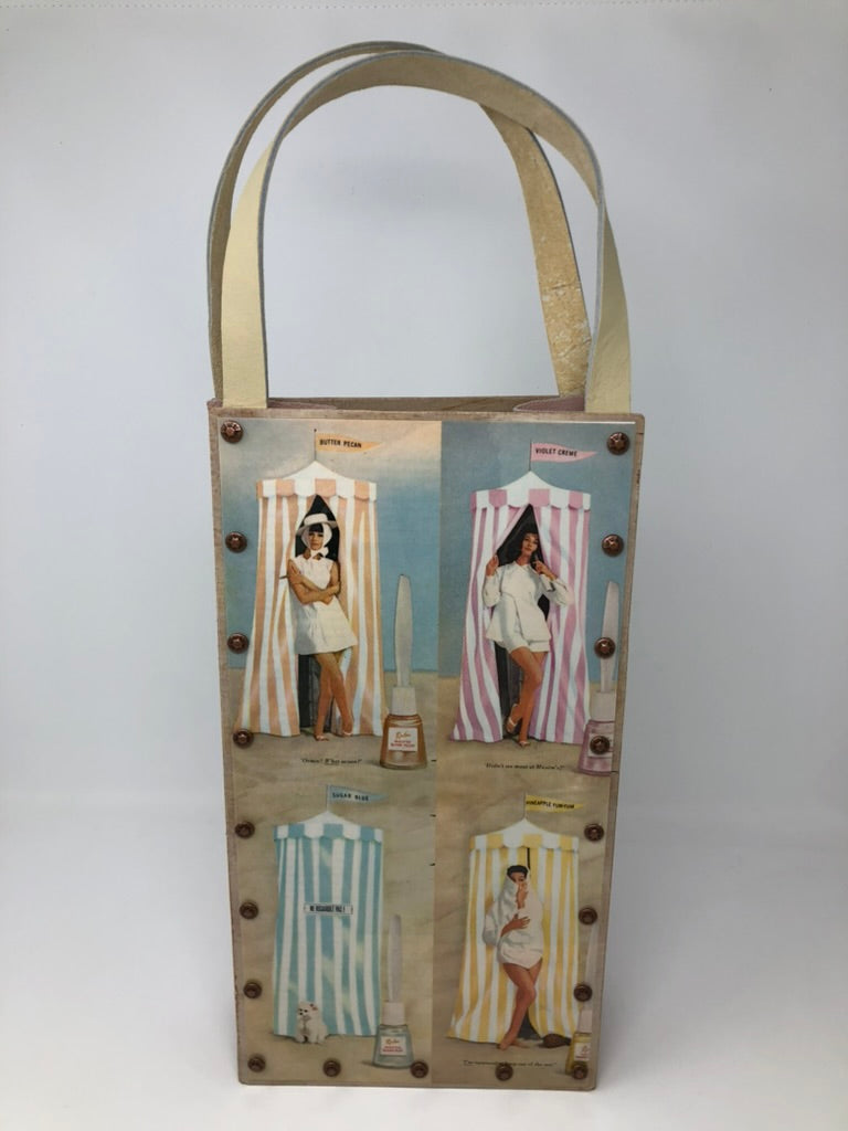 KB Vintage Wine Tote - Beach Vibes Revlon Polish 1960