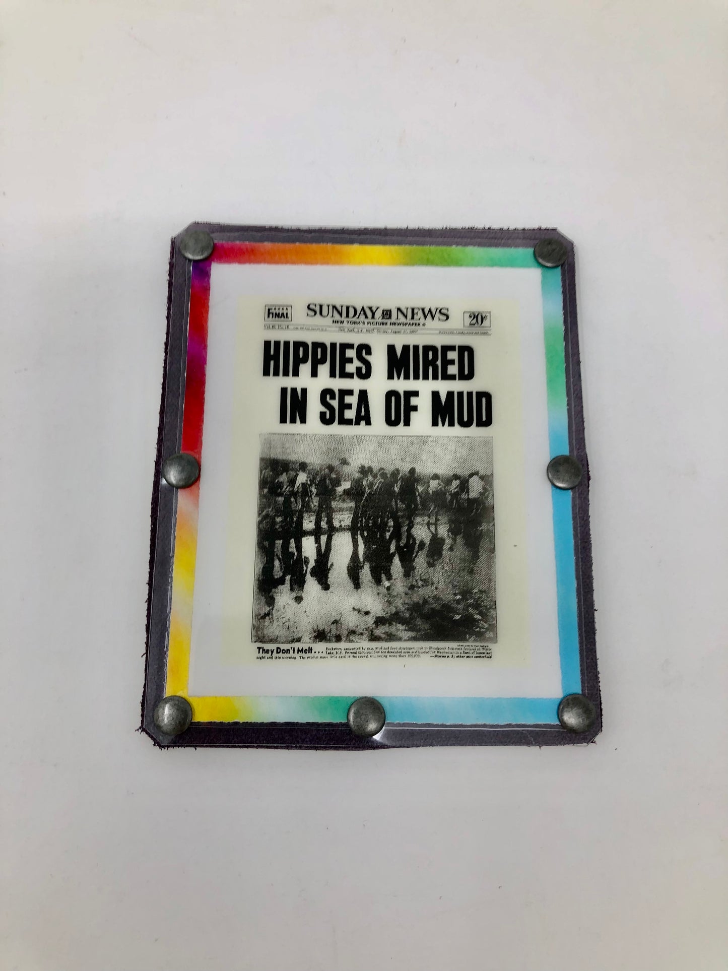 Vintage Graphics Card Wallet - Woodstock Hippies