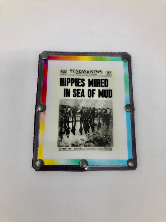 Vintage Graphics Card Wallet - Woodstock Hippies