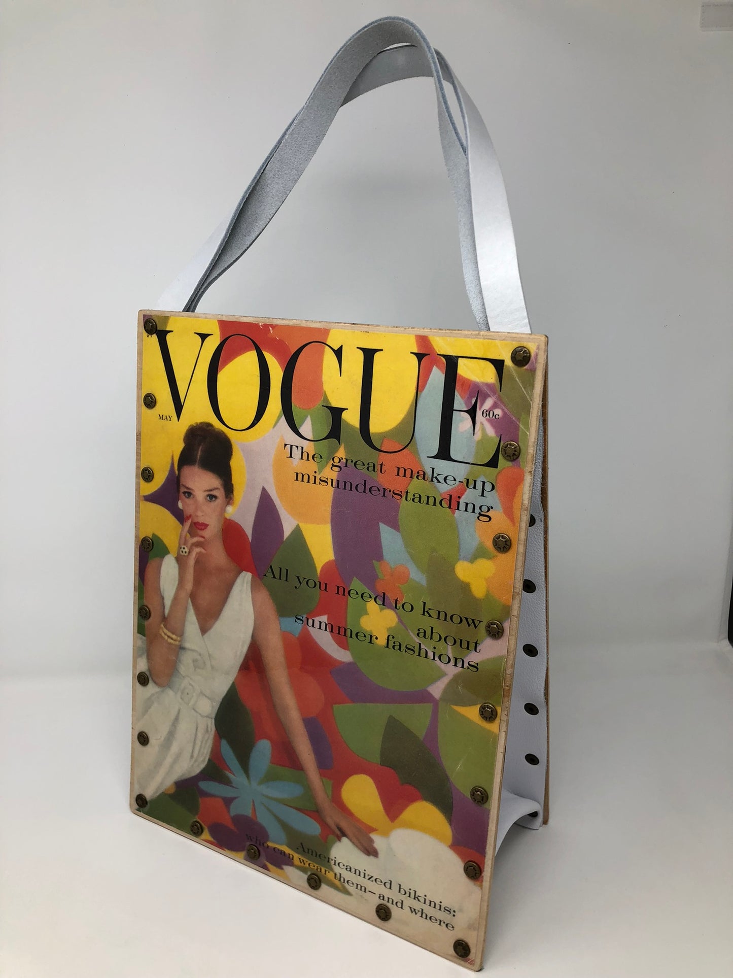 Vintage Graphics Tote Bag - Beach Vibes Vogue Summer Fashion Cover Vogue 1959