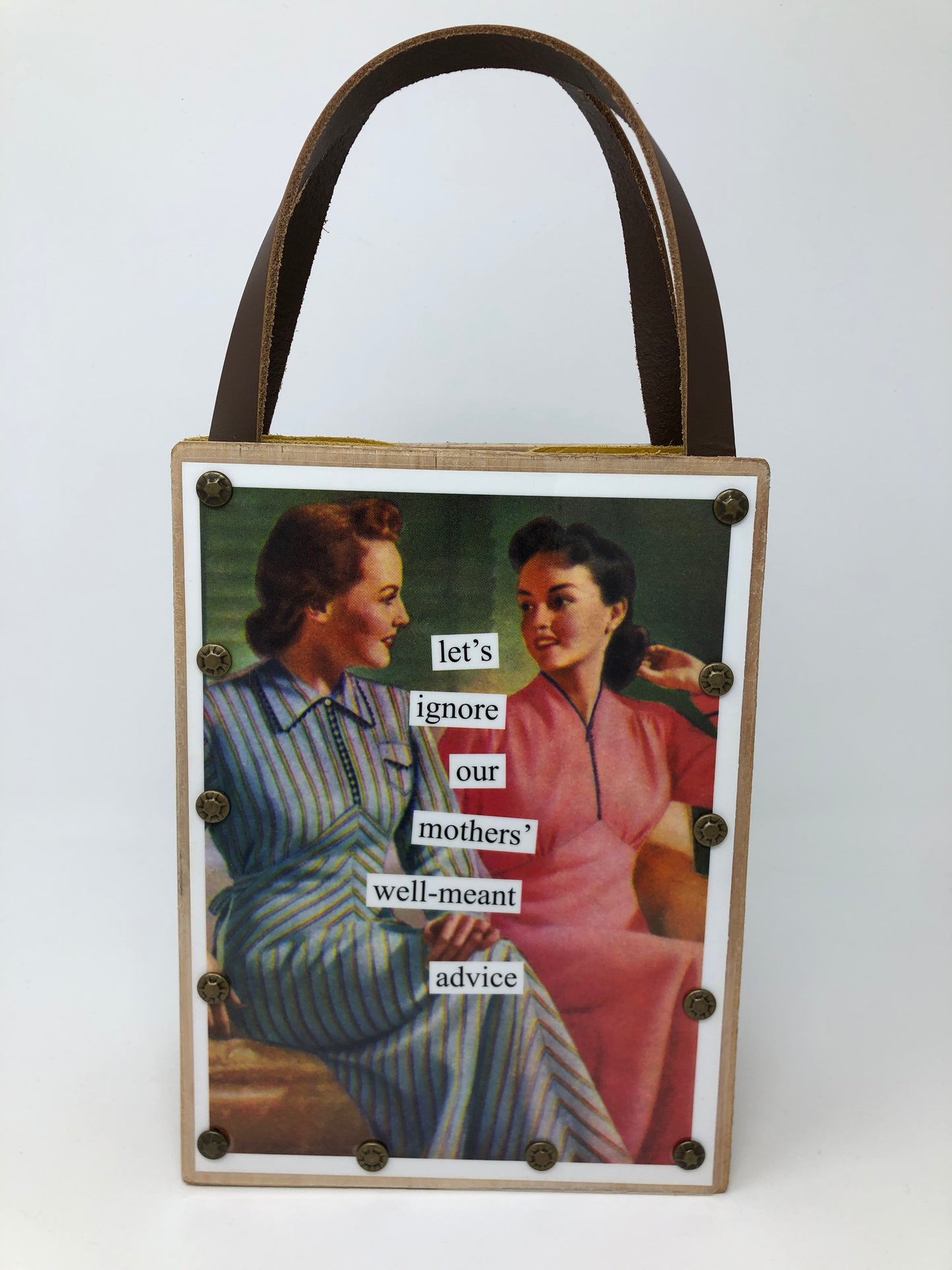 Vintage Modern Woman Handbag-Looking for Trouble?