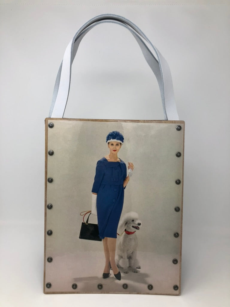 Vintage Graphics Tote Bag - Vogue February 1959 Posh Pups