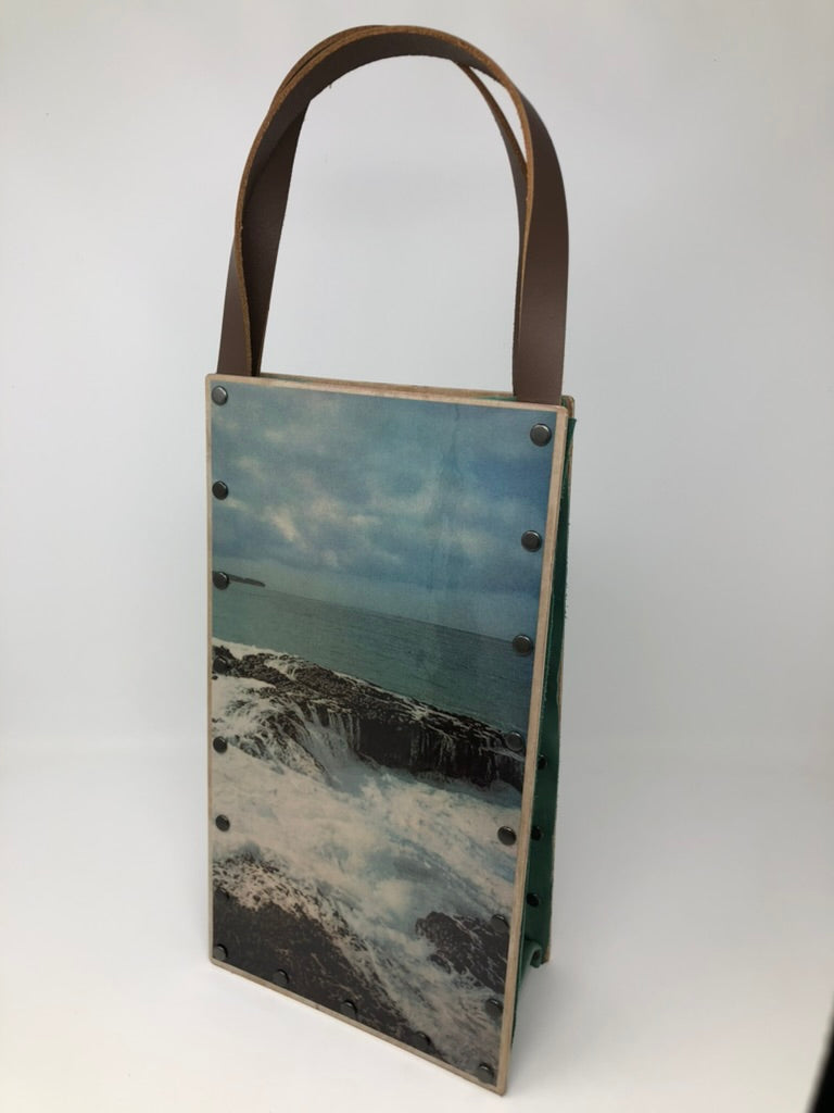 KB Vintage Wine Tote - Beach Vibes Net Fishing in Hawaii 1960
