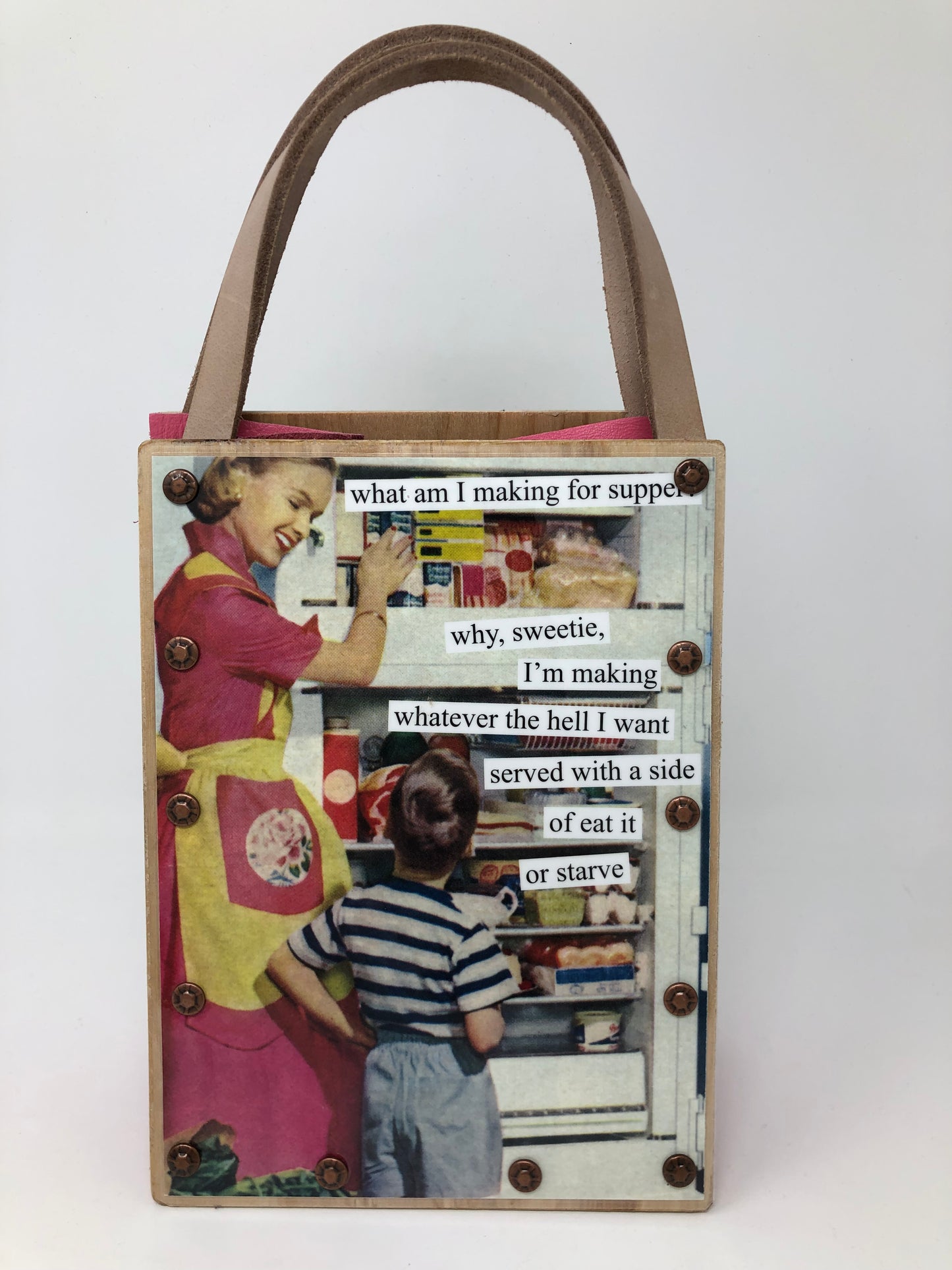 Vintage Modern Woman Handbag-Supper