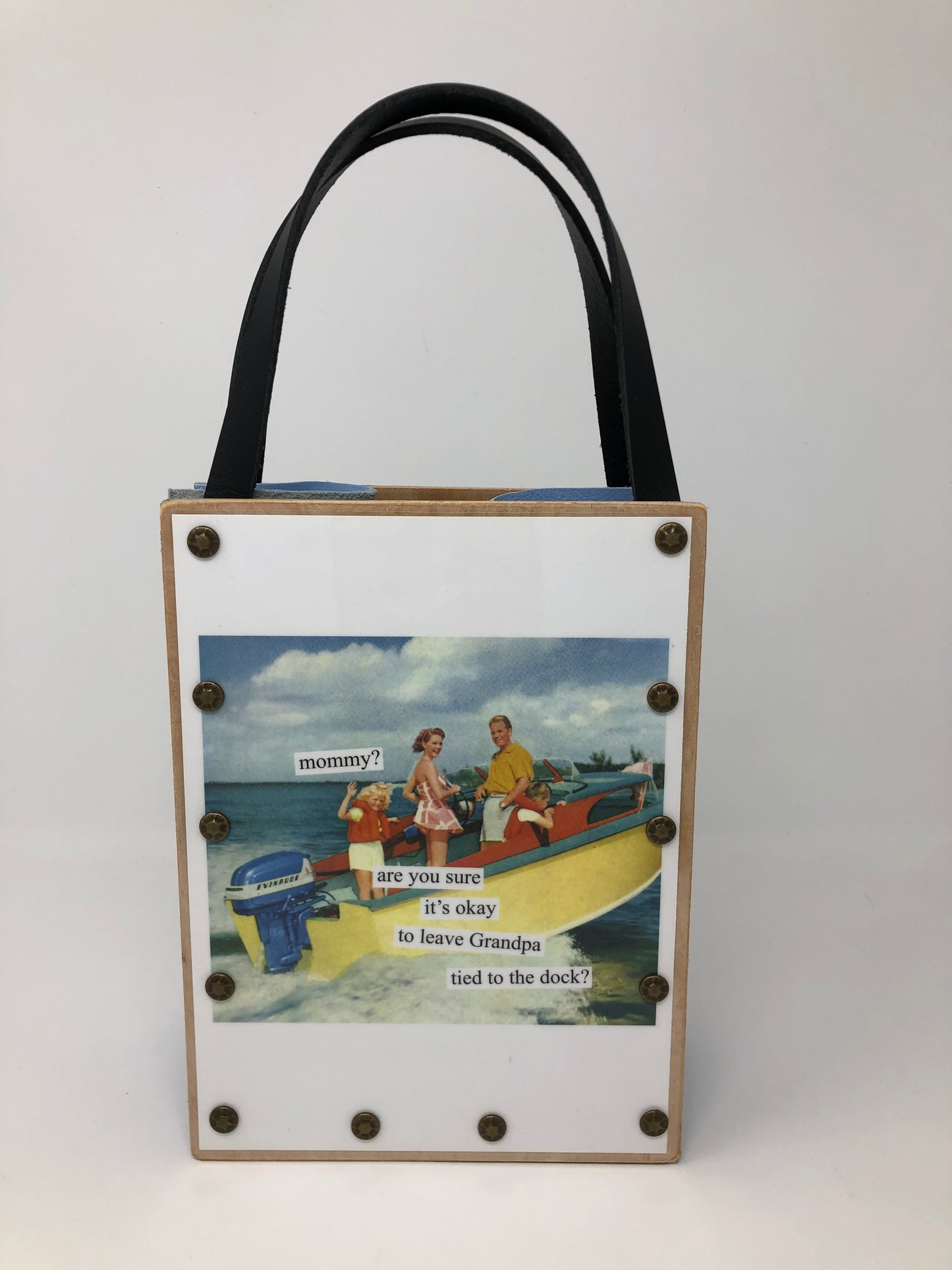 Vintage Modern Woman Handbag-Mai Tai