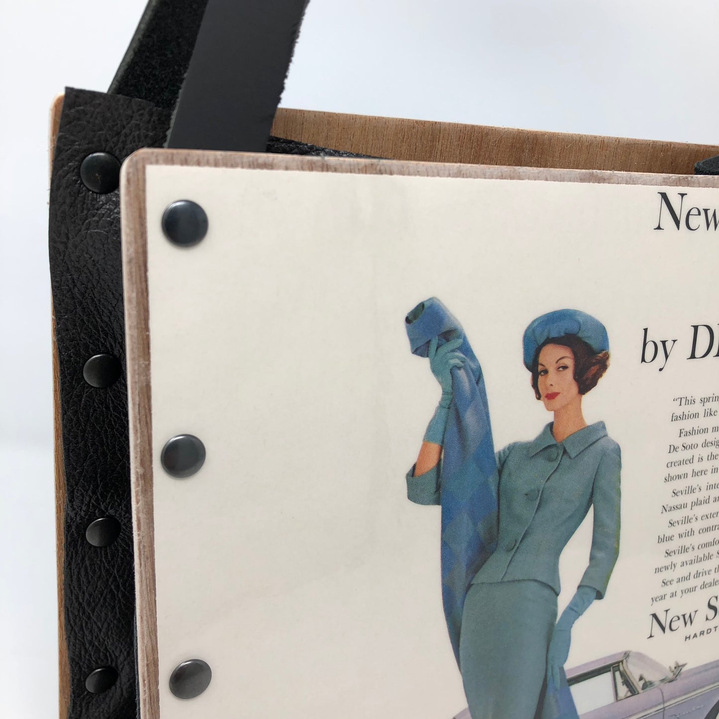 Vintage Graphics Handbag - De Soto Seville Ad from Vogue 1959