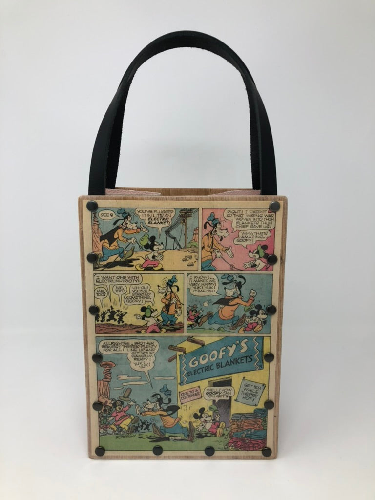 Vintage Comic Book Handbag - Disney themed Mickey Mouse & Goofy