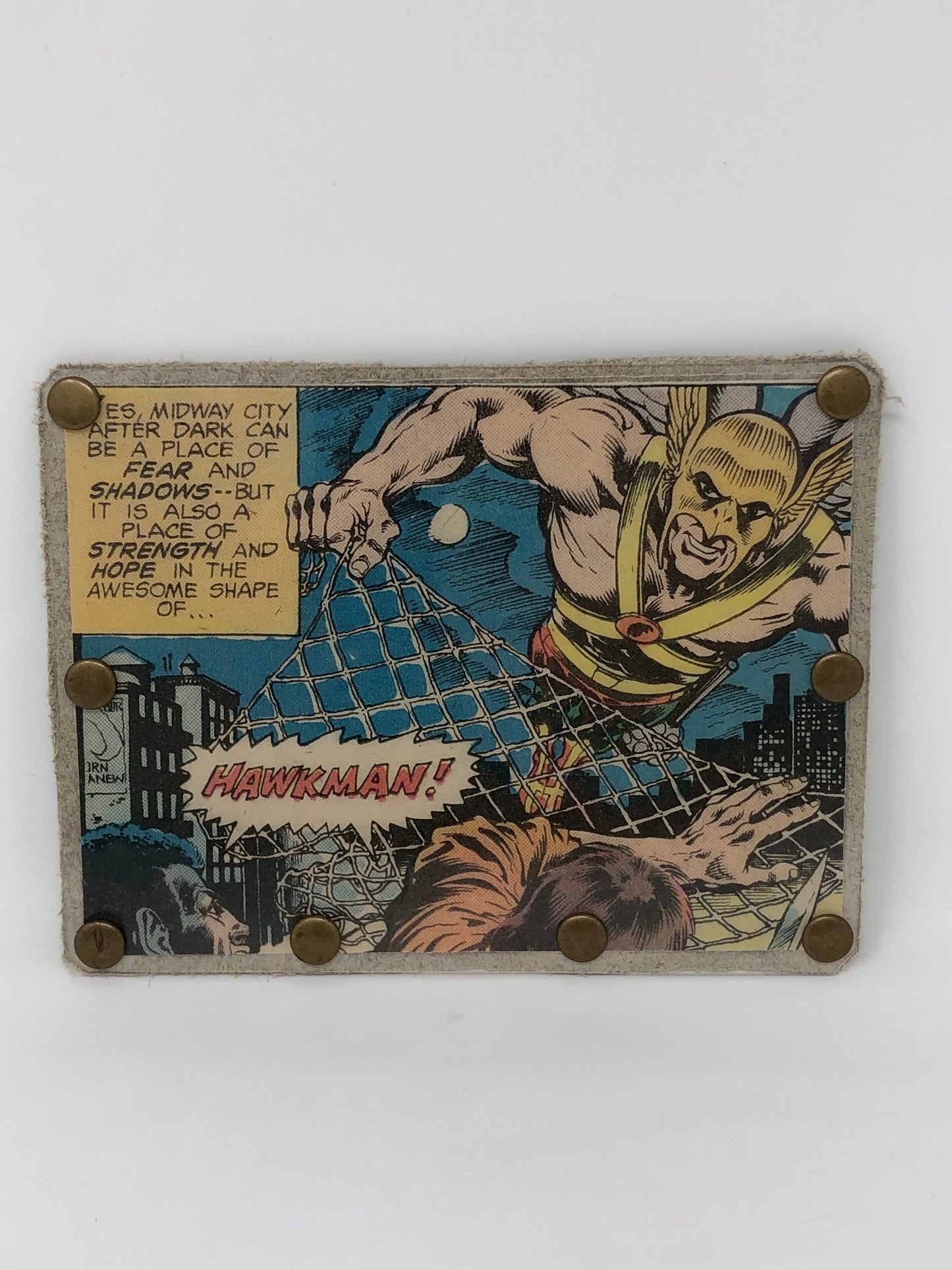 Vintage Comic Book Card Wallet -  Hawkman!