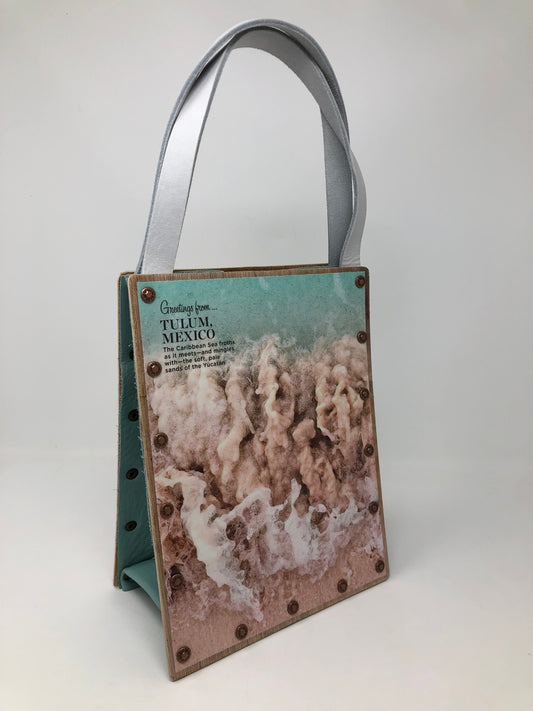 Vintage Graphics Purse - Beach Vibes Tulum Mexico