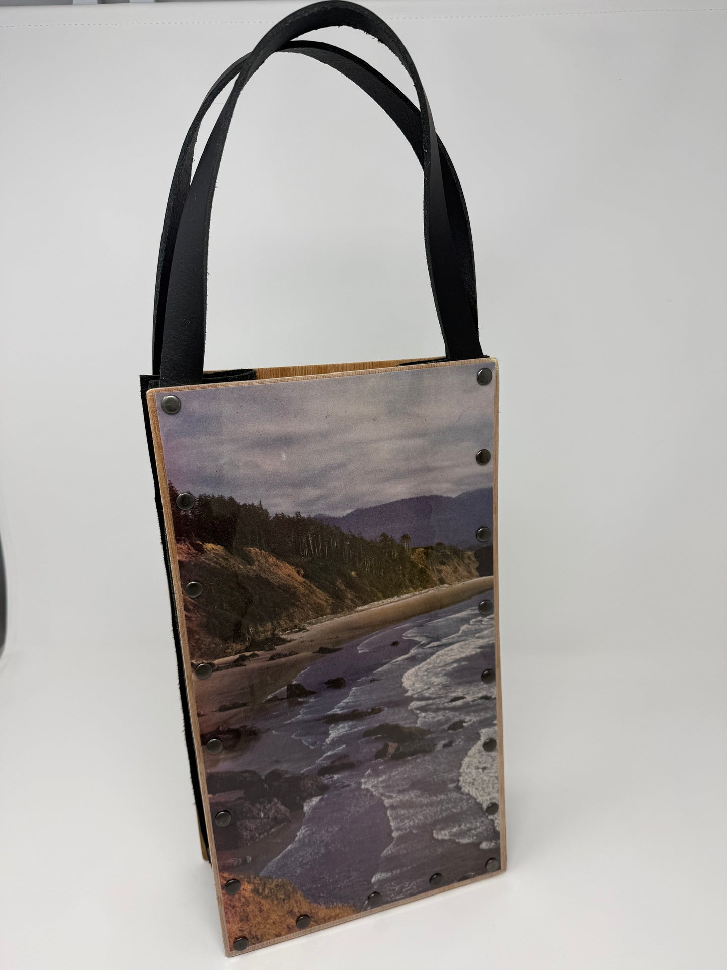 KB Vintage Wine Tote - Beach Vibes Oregon Coast 1960