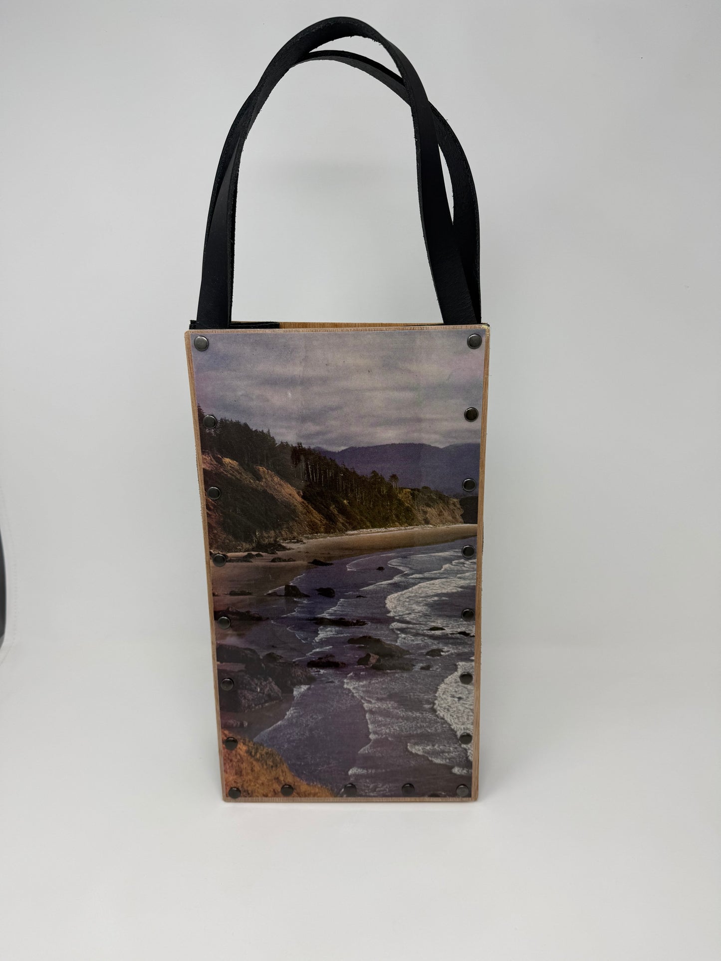 KB Vintage Wine Tote - Beach Vibes Oregon Coast 1960