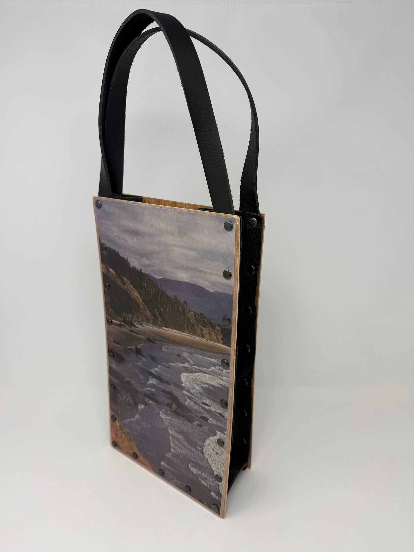 KB Vintage Wine Tote - Beach Vibes Oregon Coast 1960