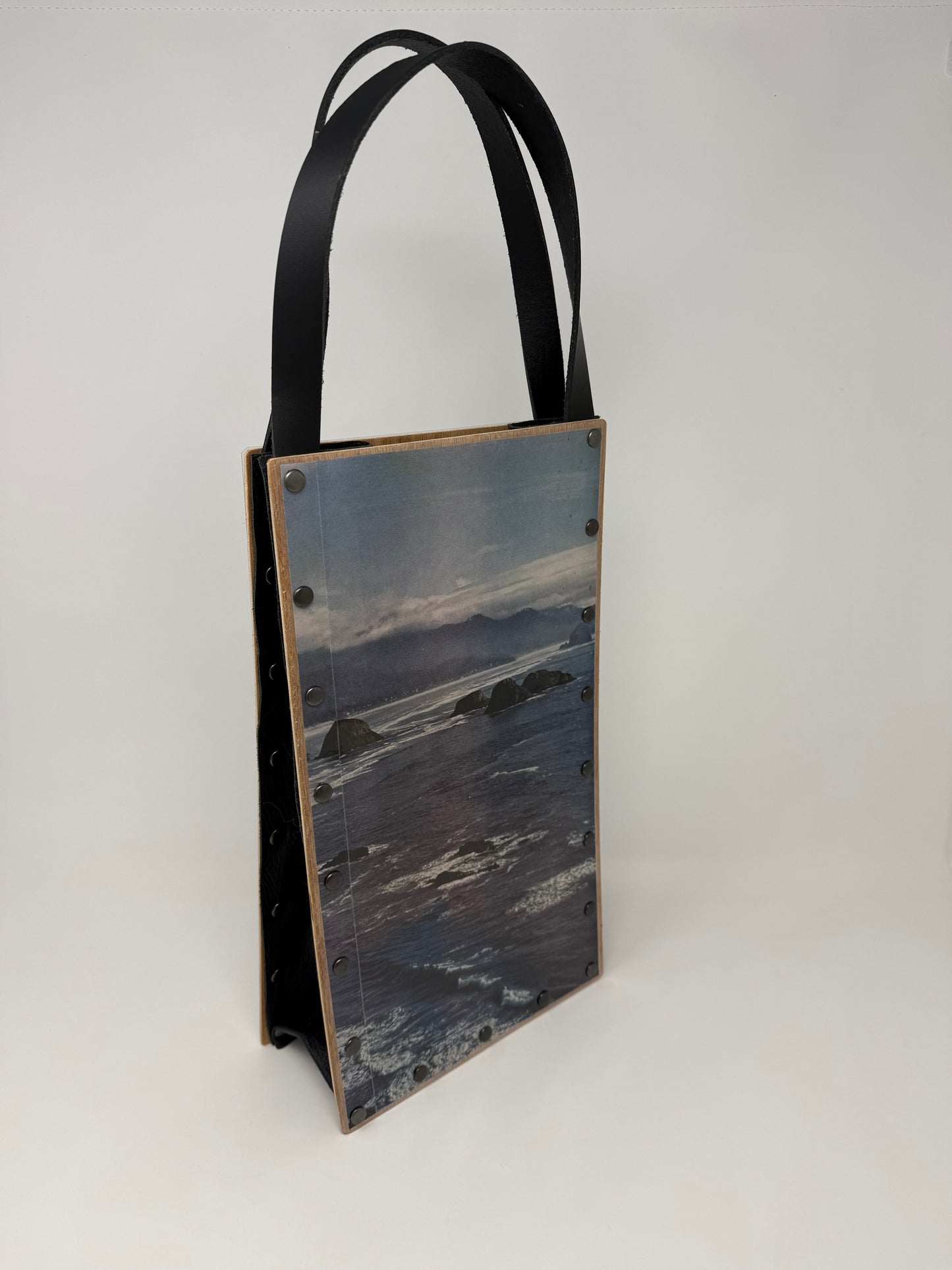 KB Vintage Wine Tote - Beach Vibes Oregon Coast 1960