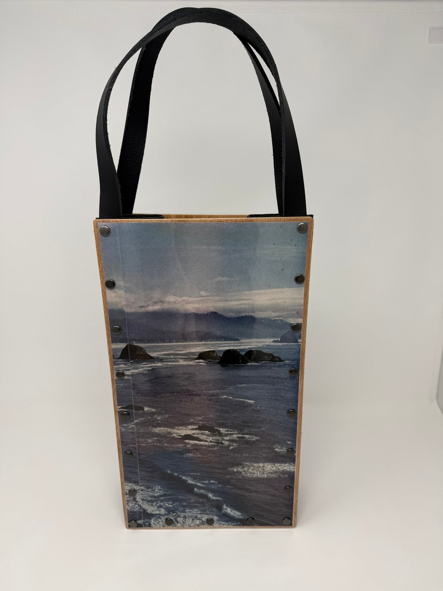 KB Vintage Wine Tote - Beach Vibes Oregon Coast 1960