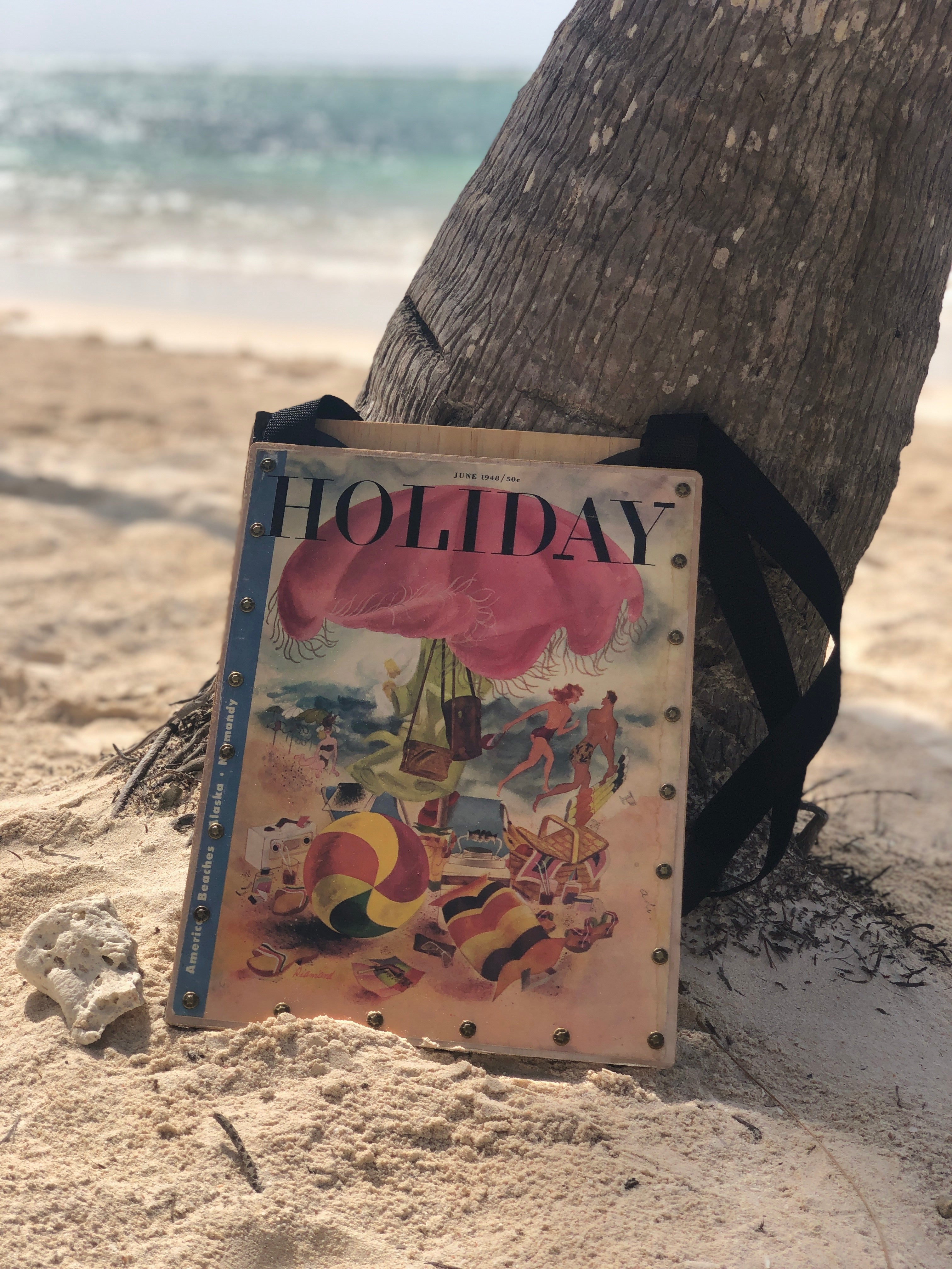 Vintage Holiday Magazine Tote