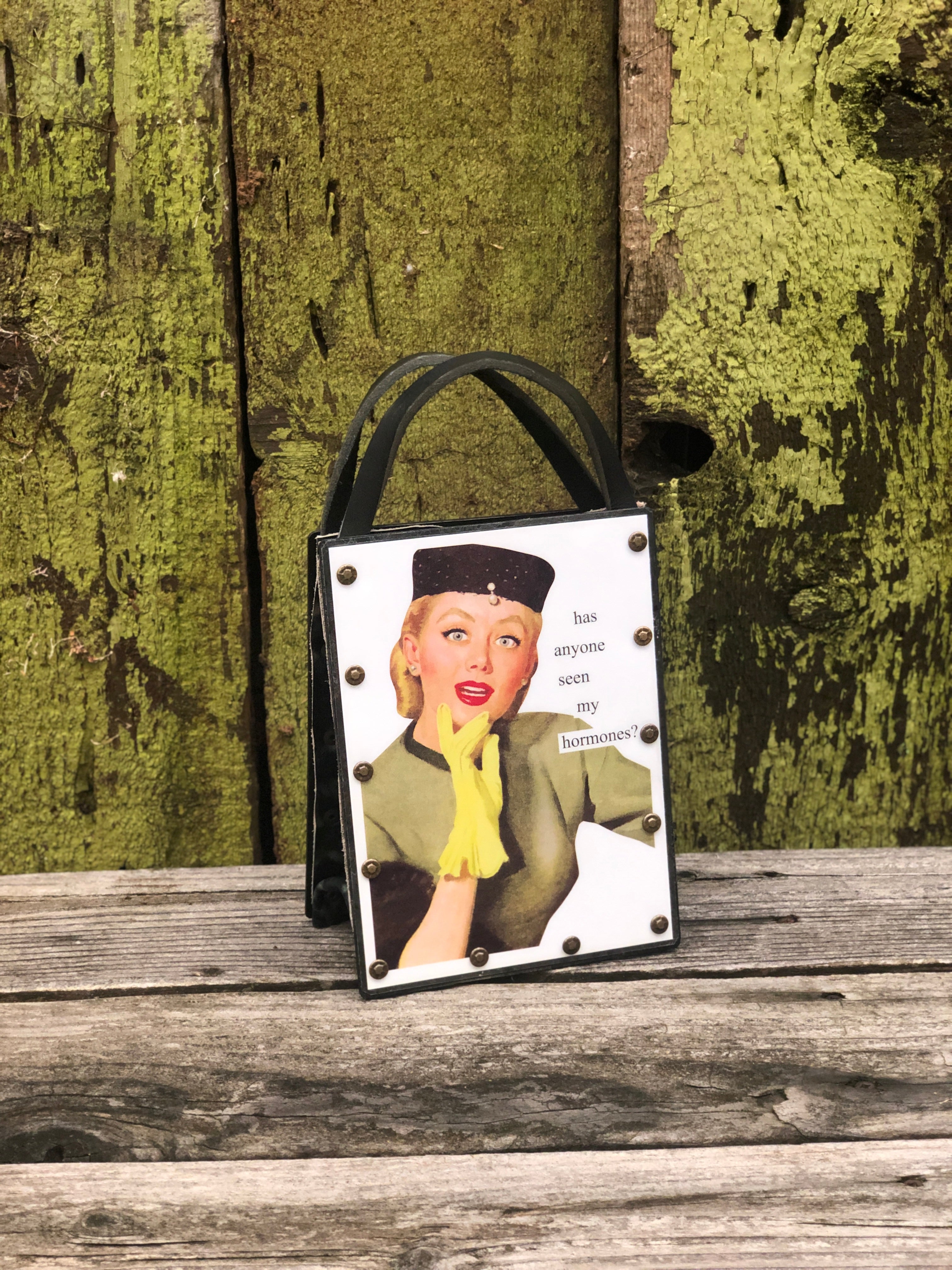 Vintage Modern Woman Handbag