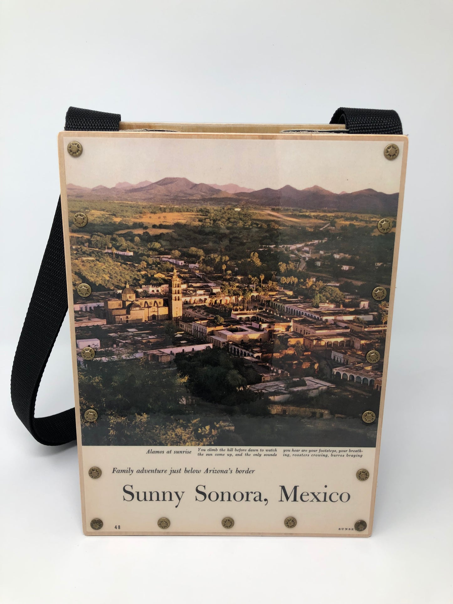 Vintage Graphics Magazine Article Purse - Sunset Sonora Mexico